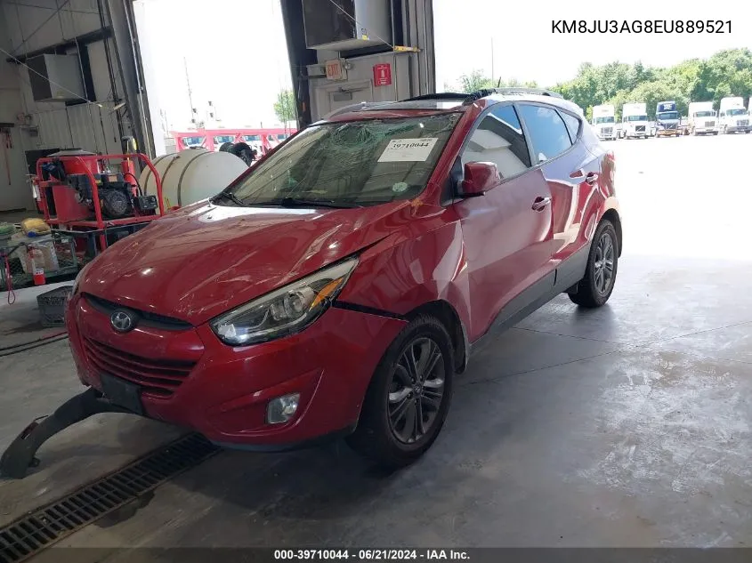 2014 Hyundai Tucson Se VIN: KM8JU3AG8EU889521 Lot: 39710044