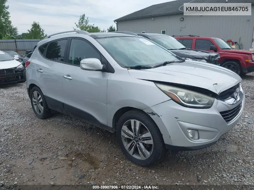 2014 Hyundai Tucson VIN: KM8JUCAG1EU846705 Lot: 40616037