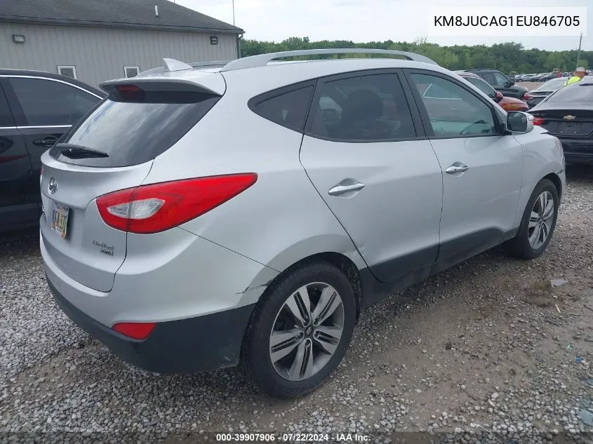 2014 Hyundai Tucson VIN: KM8JUCAG1EU846705 Lot: 40616037