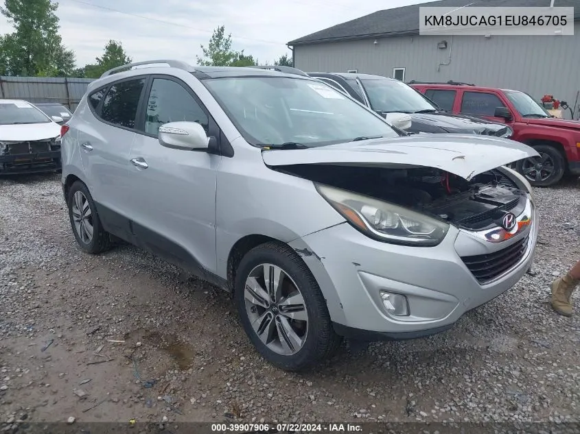 2014 Hyundai Tucson VIN: KM8JUCAG1EU846705 Lot: 40616037