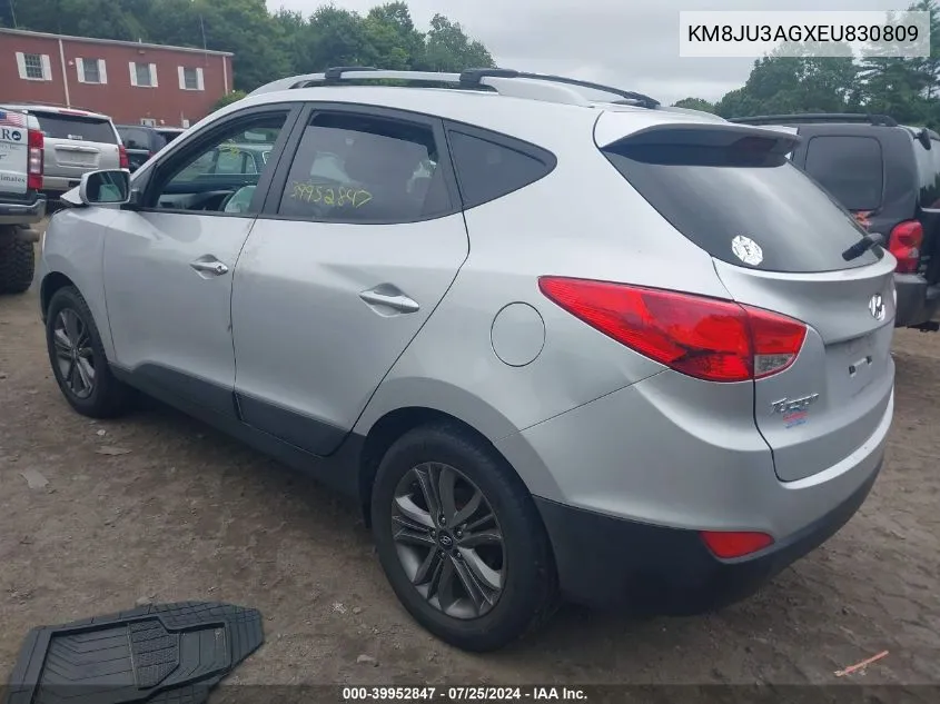 2014 Hyundai Tucson Se VIN: KM8JU3AGXEU830809 Lot: 39952847