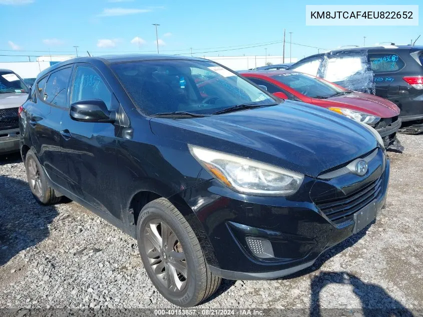 2014 Hyundai Tucson Gls VIN: KM8JTCAF4EU822652 Lot: 40153857