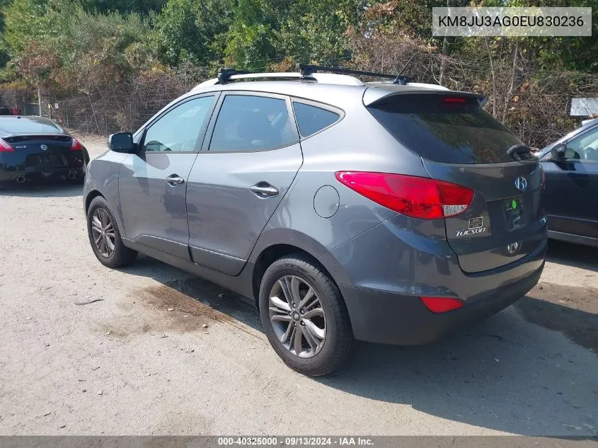 KM8JU3AG0EU830236 2014 Hyundai Tucson Se