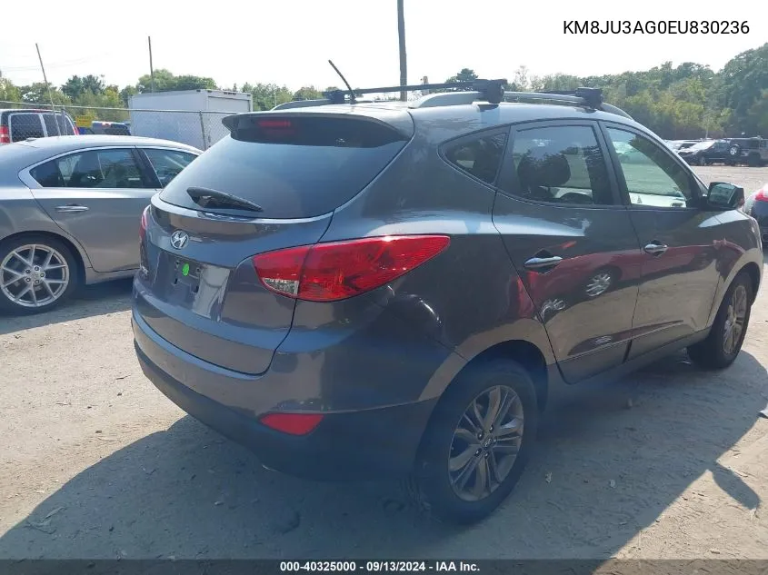 KM8JU3AG0EU830236 2014 Hyundai Tucson Se