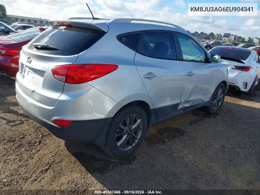 KM8JU3AG6EU904341 2014 Hyundai Tucson Se