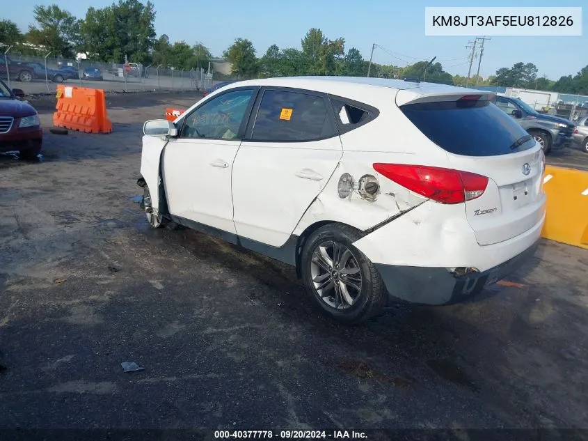 2014 Hyundai Tucson Gls VIN: KM8JT3AF5EU812826 Lot: 40377778