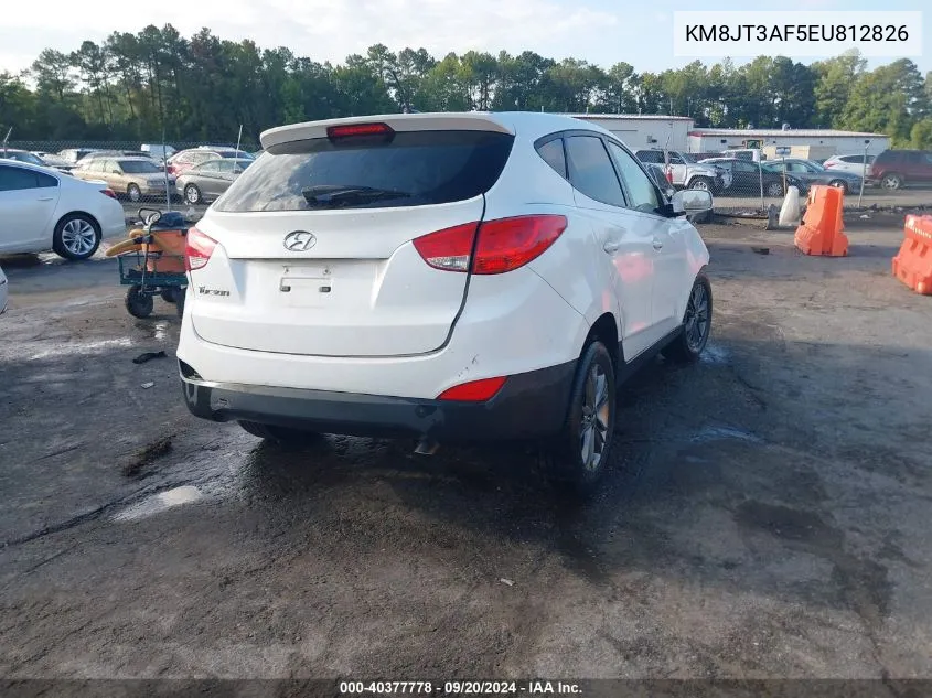 2014 Hyundai Tucson Gls VIN: KM8JT3AF5EU812826 Lot: 40377778