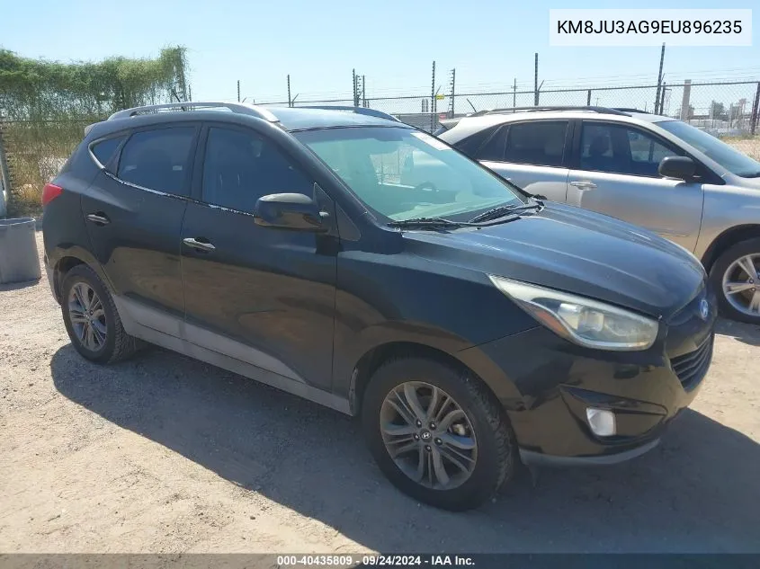 2014 Hyundai Tucson Se VIN: KM8JU3AG9EU896235 Lot: 40435809