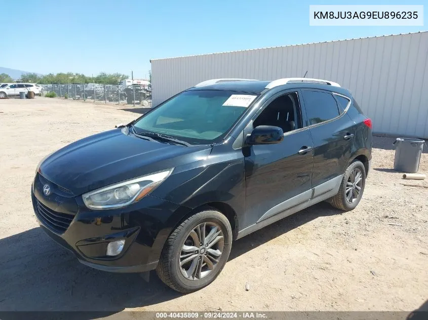 2014 Hyundai Tucson Se VIN: KM8JU3AG9EU896235 Lot: 40435809