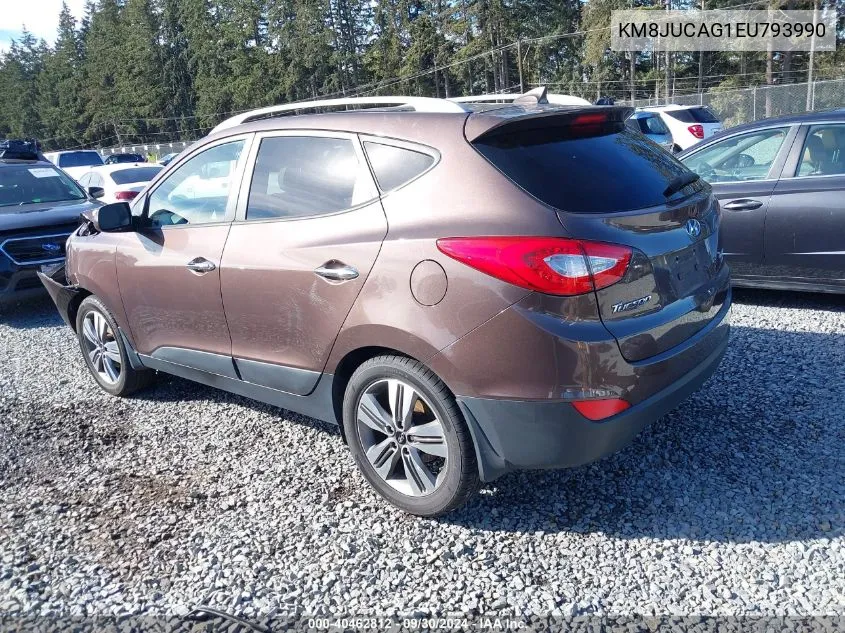 2014 Hyundai Tucson Gls/Limited/Se VIN: KM8JUCAG1EU793990 Lot: 40462812