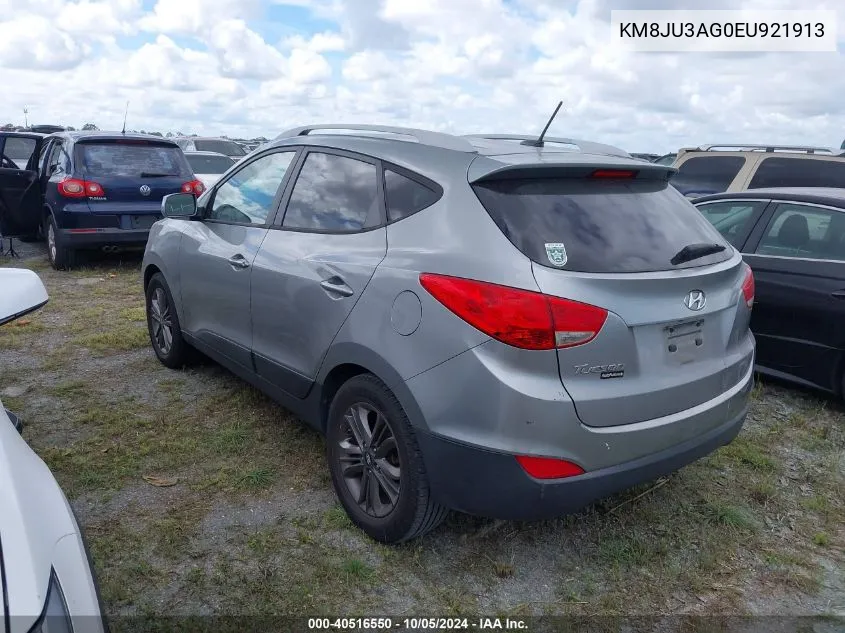 2014 Hyundai Tucson Gls/Limited/Se VIN: KM8JU3AG0EU921913 Lot: 40516550