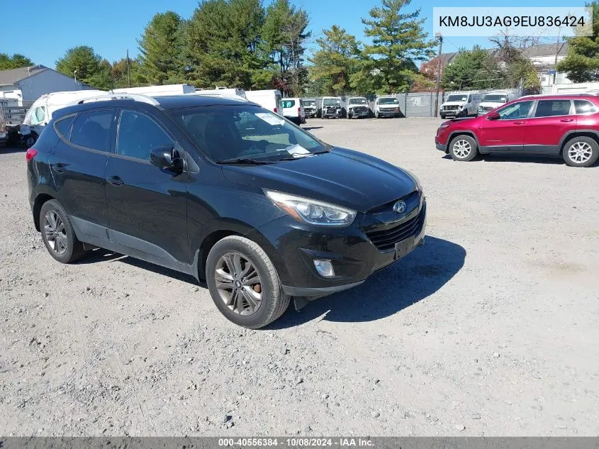 2014 Hyundai Tucson Se VIN: KM8JU3AG9EU836424 Lot: 40556384