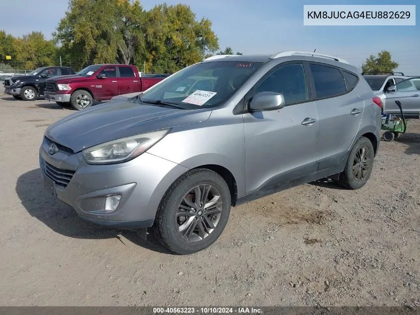 2014 Hyundai Tucson Se VIN: KM8JUCAG4EU882629 Lot: 40563223