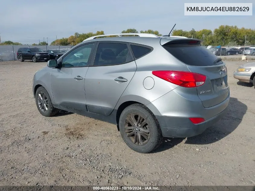 2014 Hyundai Tucson Se VIN: KM8JUCAG4EU882629 Lot: 40563223