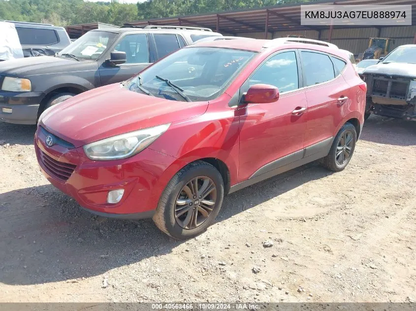 2014 Hyundai Tucson Se VIN: KM8JU3AG7EU888974 Lot: 40563466