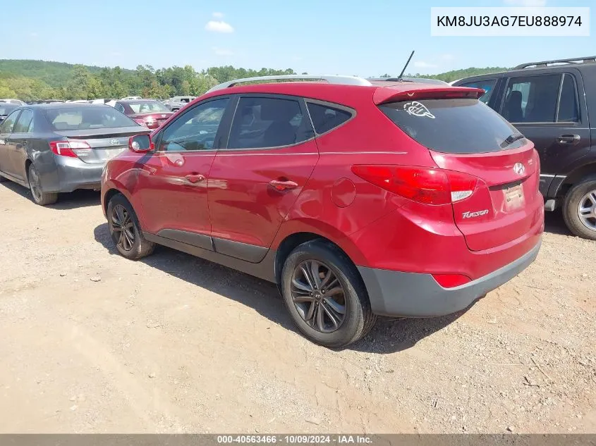 2014 Hyundai Tucson Se VIN: KM8JU3AG7EU888974 Lot: 40563466