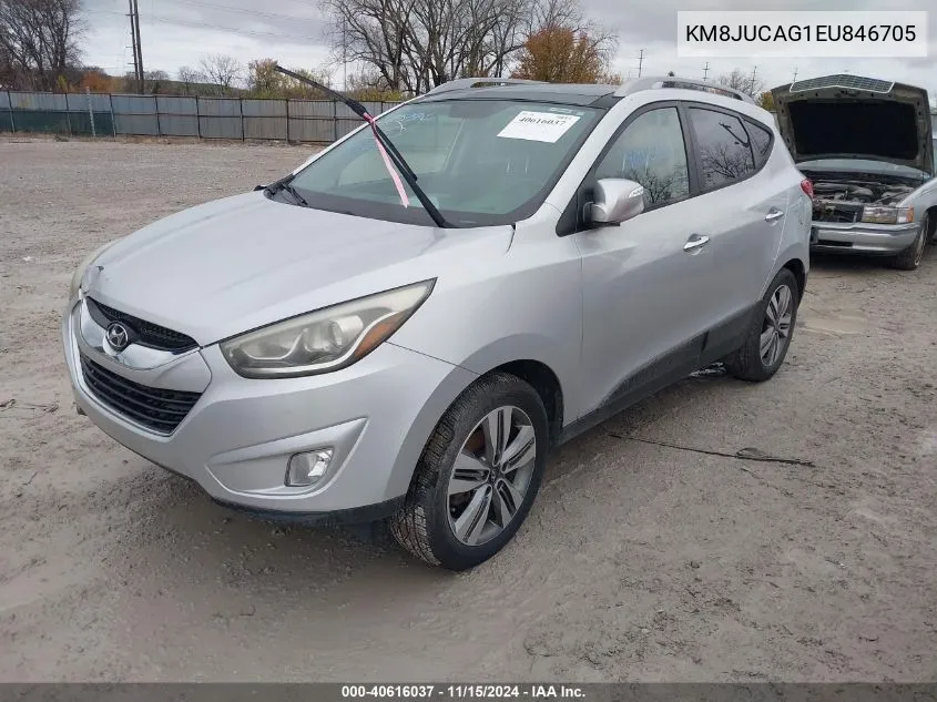 2014 Hyundai Tucson Limited VIN: KM8JUCAG1EU846705 Lot: 40616037