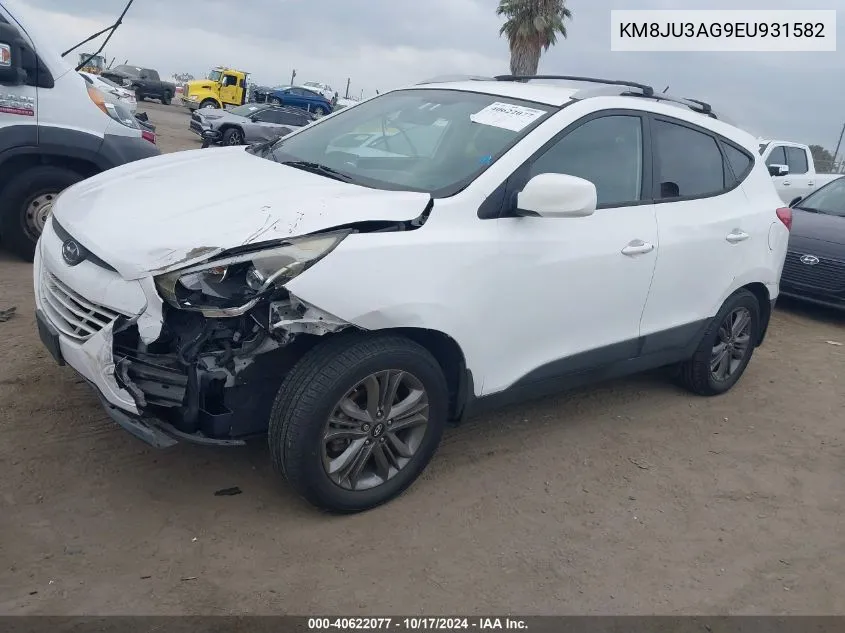 KM8JU3AG9EU931582 2014 Hyundai Tucson Se