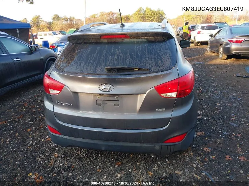 KM8JUCAG3EU807419 2014 Hyundai Tucson Se