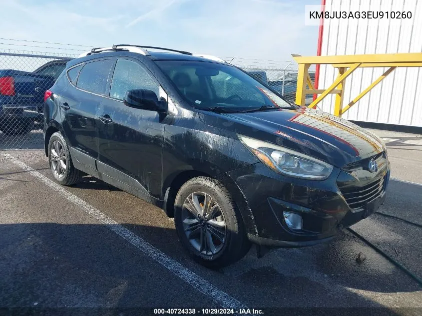 KM8JU3AG3EU910260 2014 Hyundai Tucson Se