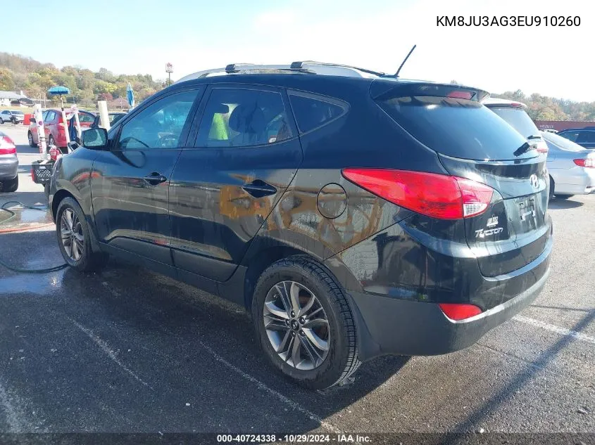 KM8JU3AG3EU910260 2014 Hyundai Tucson Se