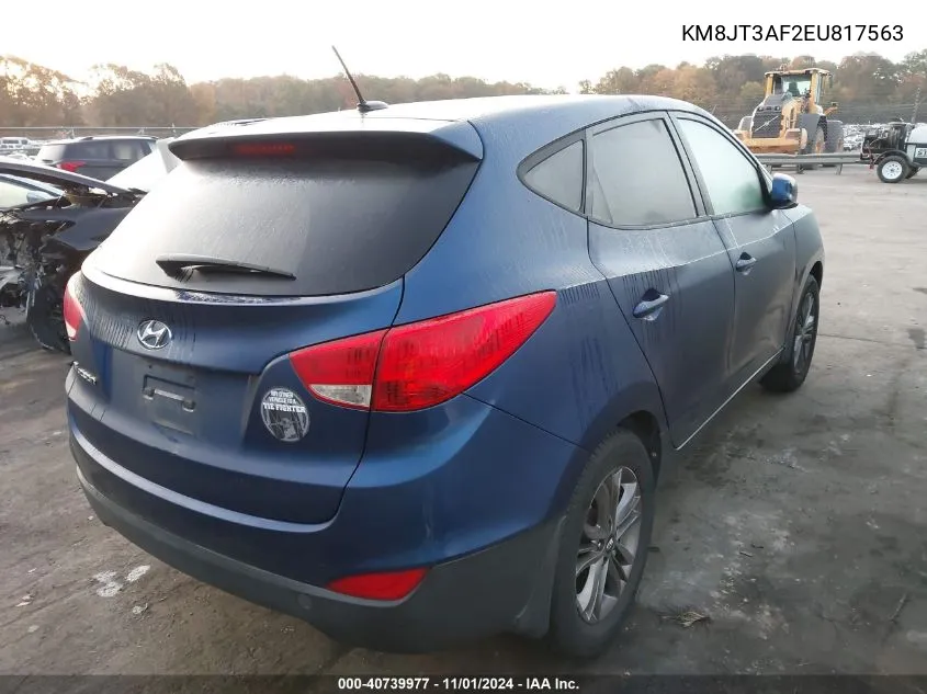 2014 Hyundai Tucson Gls VIN: KM8JT3AF2EU817563 Lot: 40739977