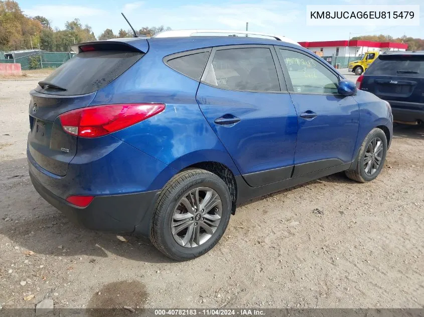 2014 Hyundai Tucson Se VIN: KM8JUCAG6EU815479 Lot: 40782183