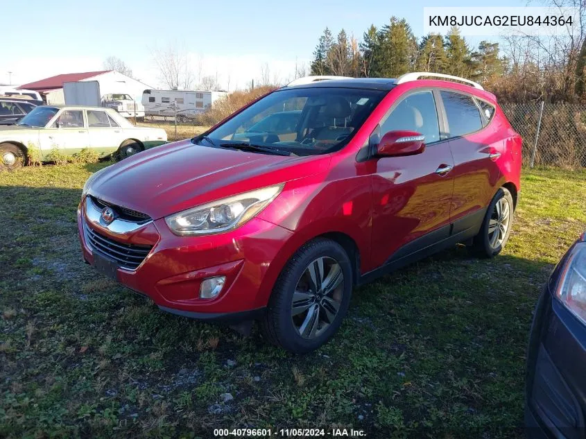 2014 Hyundai Tucson Limited VIN: KM8JUCAG2EU844364 Lot: 40796601