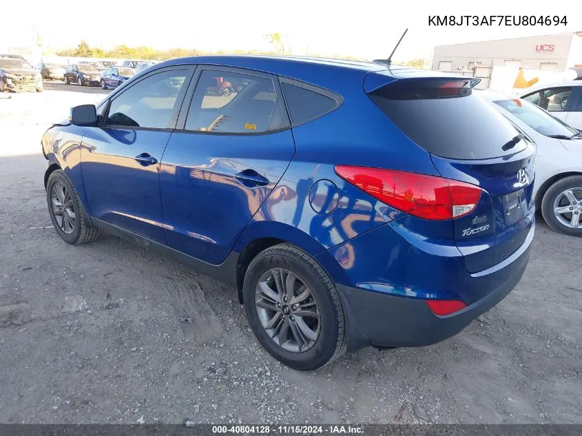 2014 Hyundai Tucson Gls VIN: KM8JT3AF7EU804694 Lot: 40804128