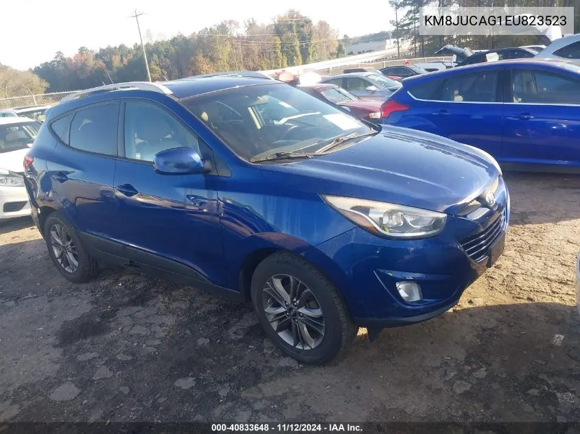 2014 Hyundai Tucson Se VIN: KM8JUCAG1EU823523 Lot: 40833648