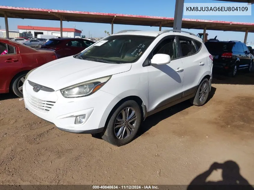 2014 Hyundai Tucson Se VIN: KM8JU3AG6EU804109 Lot: 40848634