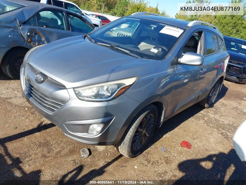 2014 Hyundai Tucson Se VIN: KM8JU3AG4EU877169 Lot: 40865641