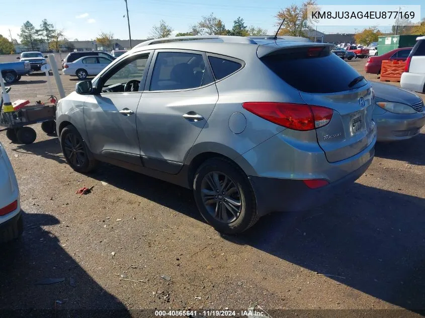 2014 Hyundai Tucson Se VIN: KM8JU3AG4EU877169 Lot: 40865641