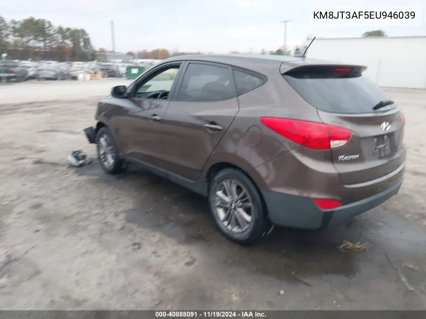 2014 Hyundai Tucson Gls VIN: KM8JT3AF5EU946039 Lot: 40888091