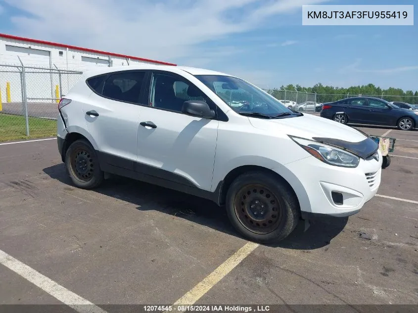 2015 Hyundai Tucson Gls VIN: KM8JT3AF3FU955419 Lot: 12074545