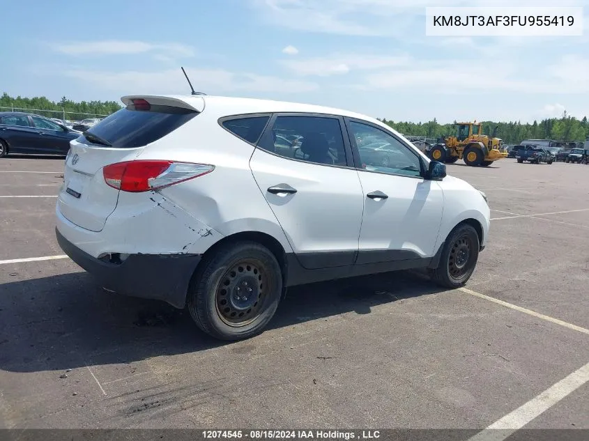 KM8JT3AF3FU955419 2015 Hyundai Tucson Gls