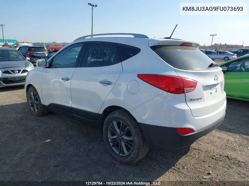 2015 Hyundai Tucson VIN: KM8JU3AG9FU073693 Lot: 12129784