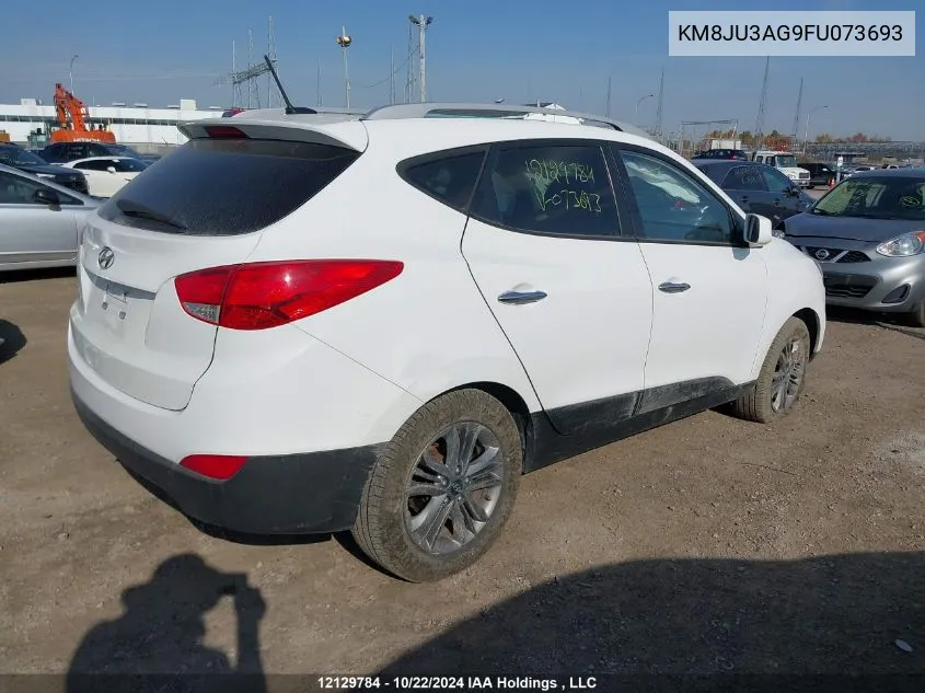 2015 Hyundai Tucson VIN: KM8JU3AG9FU073693 Lot: 12129784