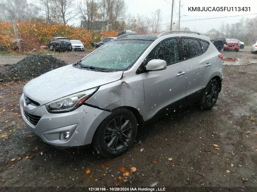 2015 Hyundai Tucson Limited/Se VIN: KM8JUCAG5FU113431 Lot: 12136186