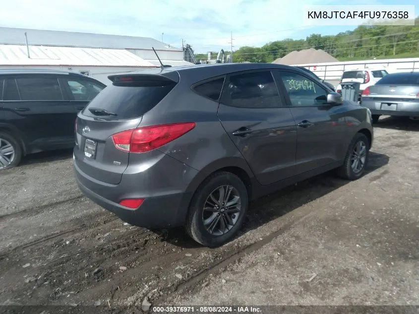 2015 Hyundai Tucson Gls VIN: KM8JTCAF4FU976358 Lot: 39376971