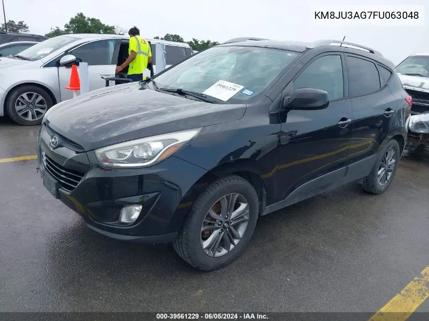 2015 Hyundai Tucson Se VIN: KM8JU3AG7FU063048 Lot: 39561229