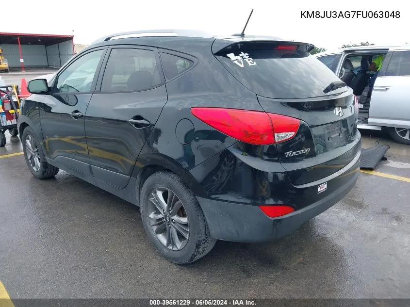 2015 Hyundai Tucson Se VIN: KM8JU3AG7FU063048 Lot: 39561229