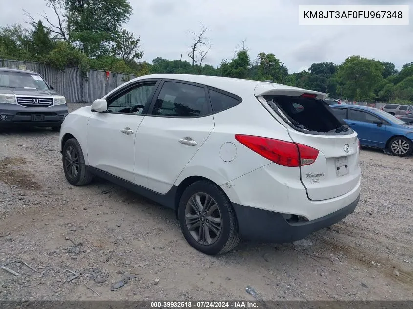 2015 Hyundai Tucson Gls VIN: KM8JT3AF0FU967348 Lot: 39932518