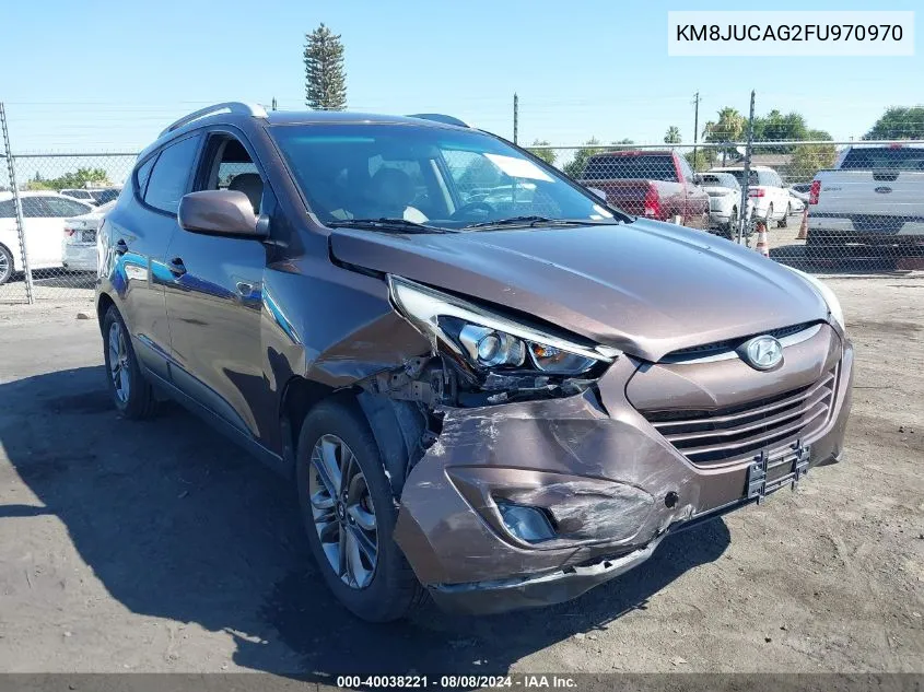 2015 Hyundai Tucson Se VIN: KM8JUCAG2FU970970 Lot: 40038221