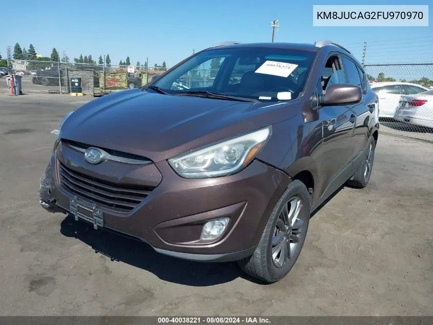 2015 Hyundai Tucson Se VIN: KM8JUCAG2FU970970 Lot: 40038221