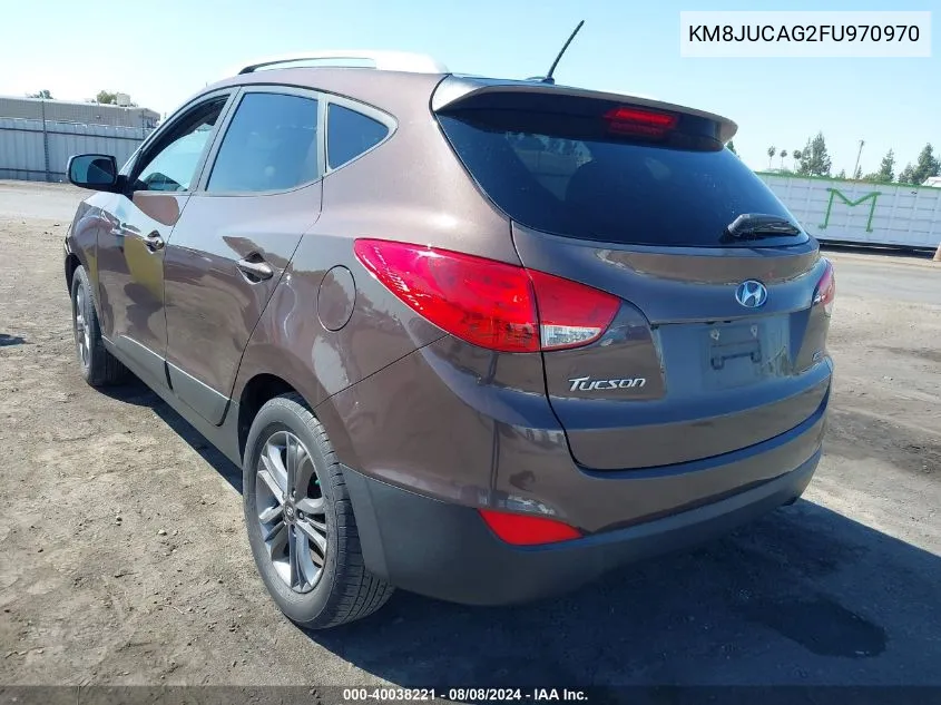 2015 Hyundai Tucson Se VIN: KM8JUCAG2FU970970 Lot: 40038221