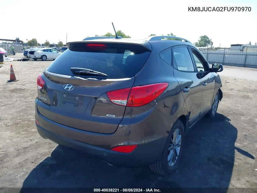 2015 Hyundai Tucson Se VIN: KM8JUCAG2FU970970 Lot: 40038221