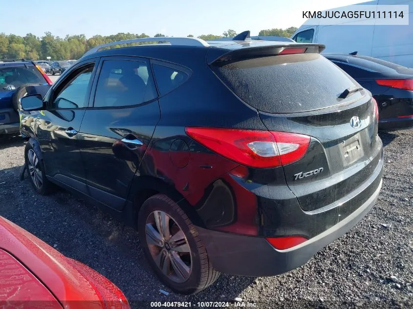 2015 Hyundai Tucson Limited/Se VIN: KM8JUCAG5FU111114 Lot: 40479421