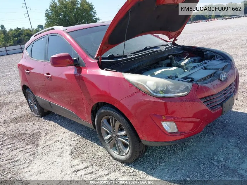 2015 Hyundai Tucson Se VIN: KM8JUCAG0FU091662 Lot: 40509577