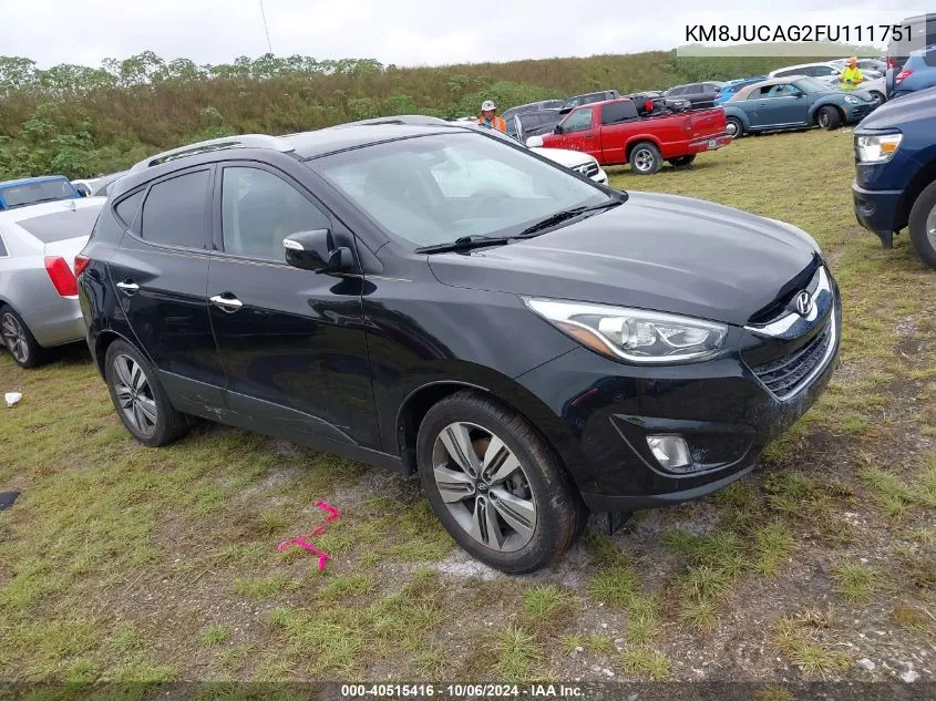 2015 Hyundai Tucson Limited/Se VIN: KM8JUCAG2FU111751 Lot: 40515416